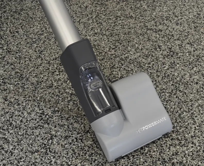 Many vacuums include a mini brush head. The example shown here specializes in pet hair removal.