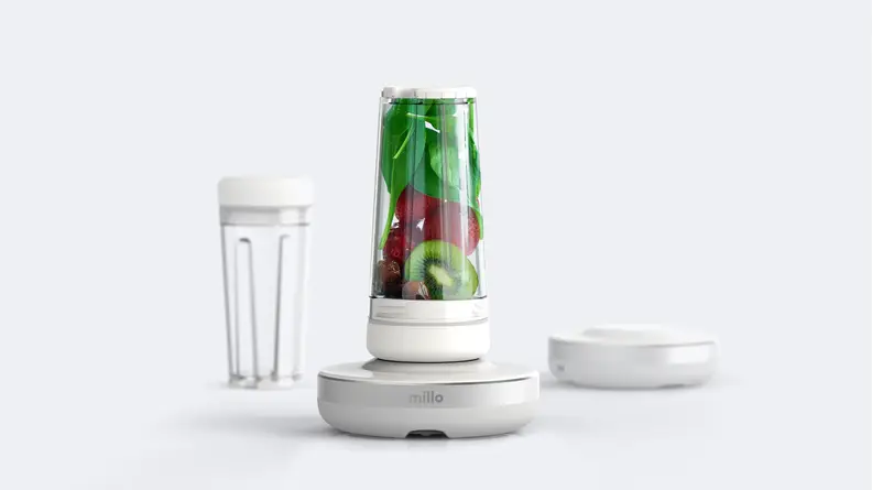 Millo blender uses magnets to power the torque.