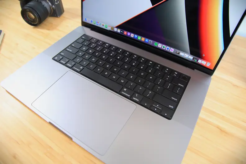 Apple's MacBook Pro 16 M1 Max keyboard.