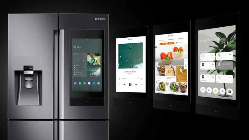 The Samsung Family Hub is reaching its fourth generation. Now you can share photos, order ingredients, and even ask your fridge question via Bixby.