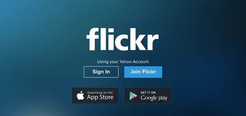 Flickr screenshot