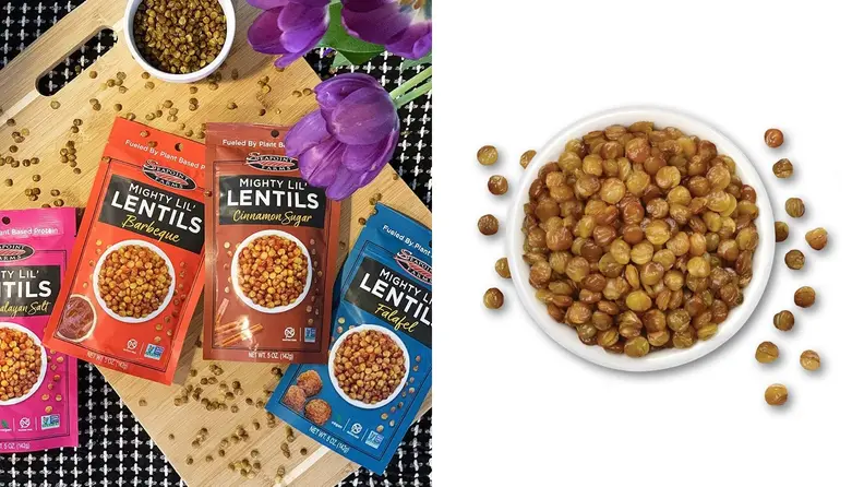 Roasted lentils are highly snackable and full of protein.