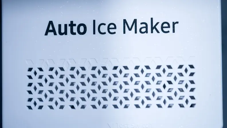 Icemaker with snowflakes