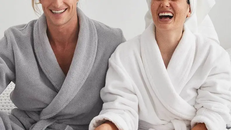 These plush robes are made from 100% Turkish cotton.