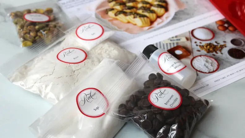 The ingredients come pre-measured and securely packaged.