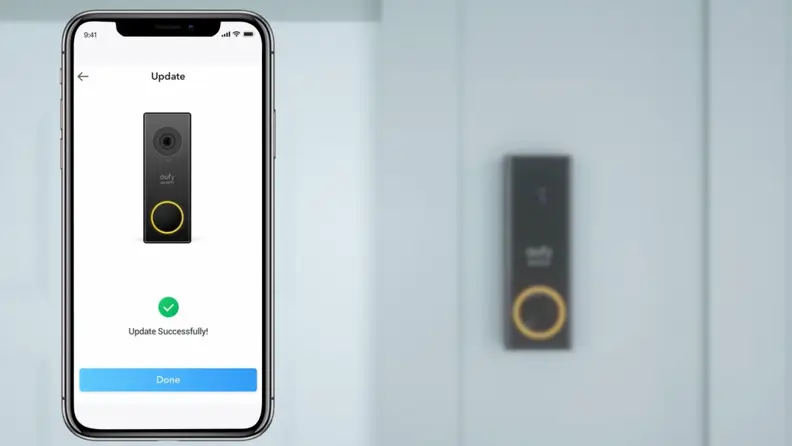 Eufy's smartphone app in use.
