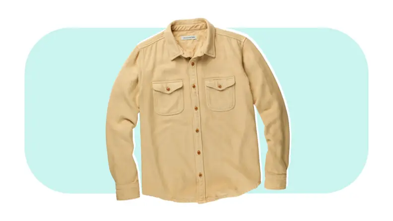 A yellow men’s jacket.