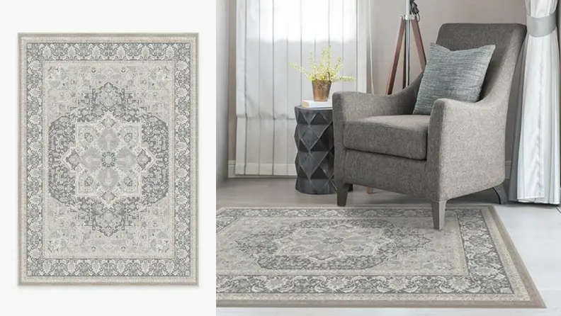 This classic gray rug is one of the brand's bestsellers.