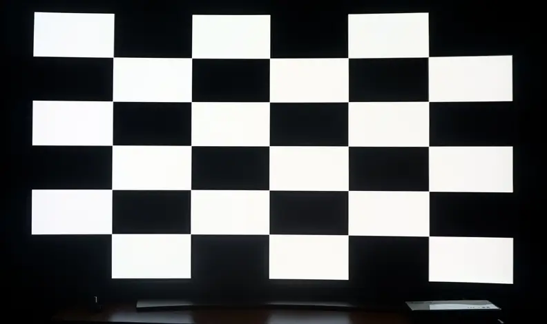 LG 65EG9600 ANSI checkerboard