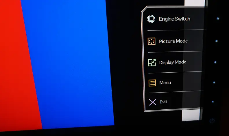 BenQ XL2420G G-Sync Gaming Monitor controls