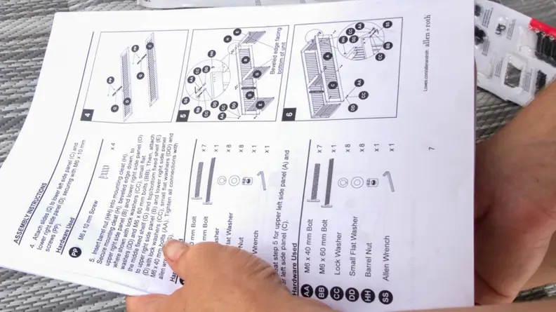 Deciphering the assembly instructions was an important part of our testing.