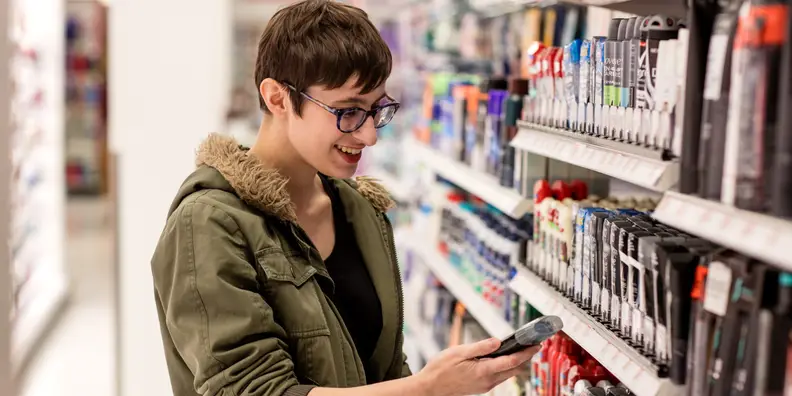 shopping for deodorant