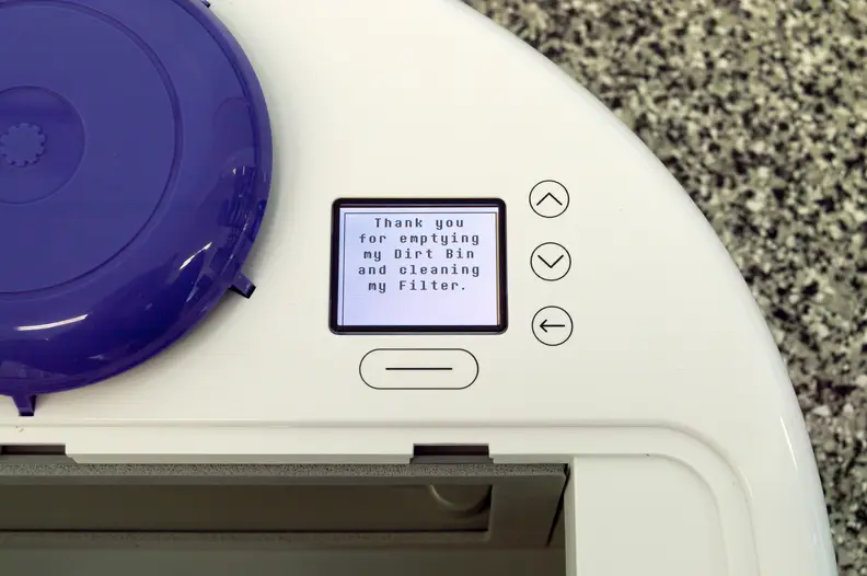 The Neato Botvac 80's LCD display