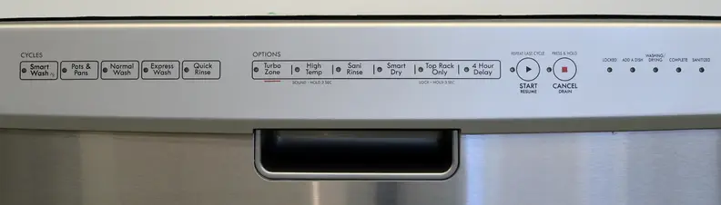 Kenmore Elite 14743 front facing controls