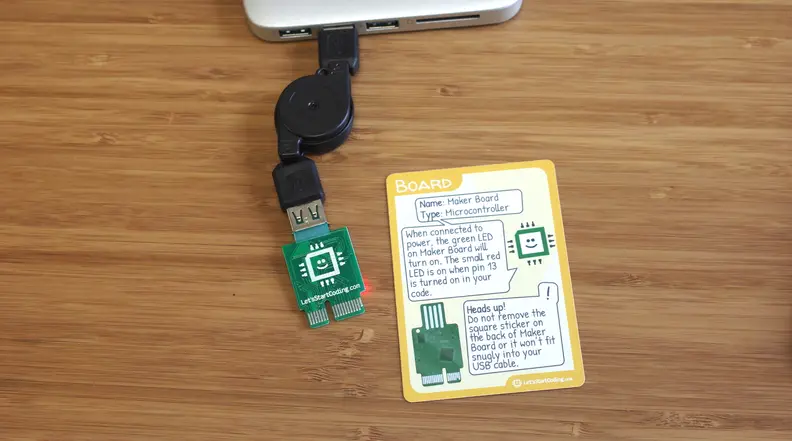 The Let's Start Coding Maker Board.