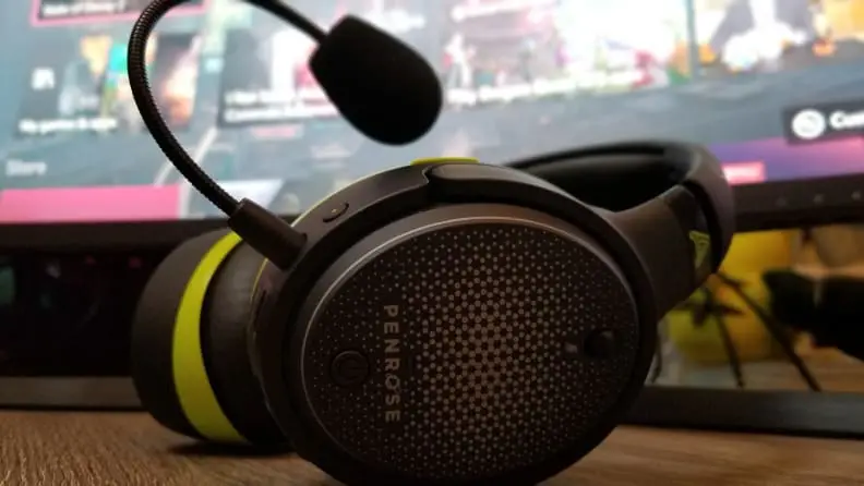 A close up of a gaming headset
