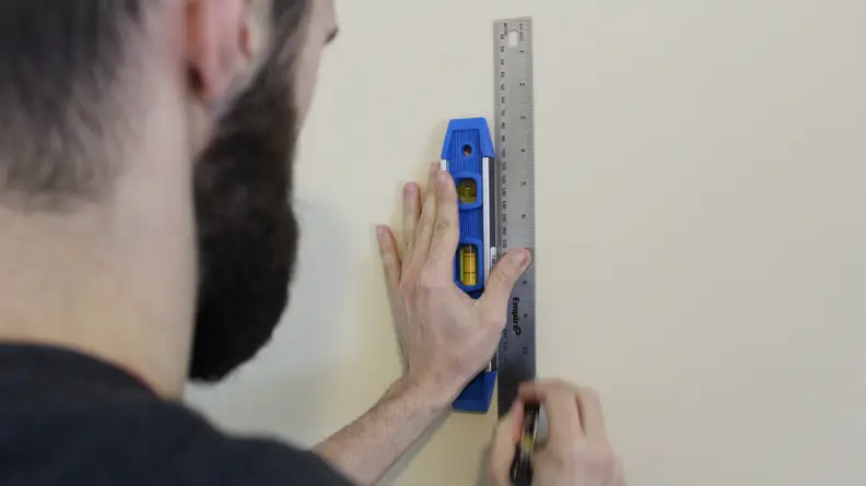 There are a few extra steps required when hanging the first strip.