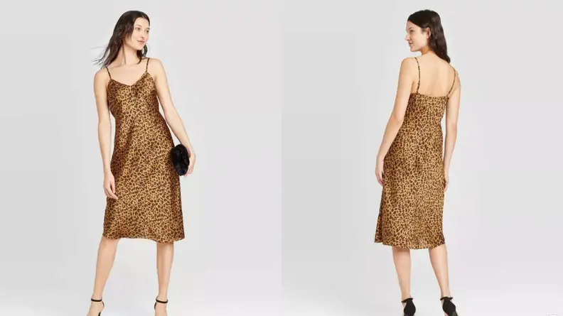 satin slip dress
