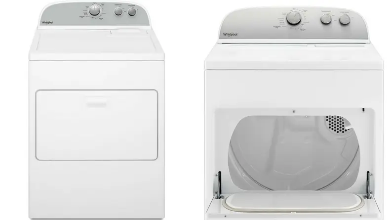 The WED4950HW dryer has 7 cu.-ft. of room