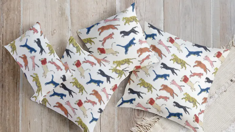 Pillow with jungle cats