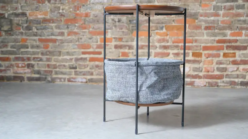 A Meeks storage basket table