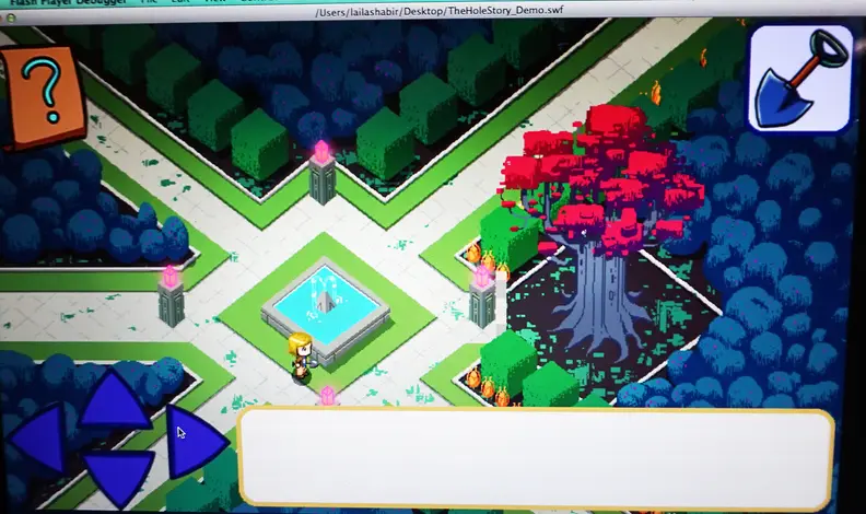A screenshot from The Hole Story
