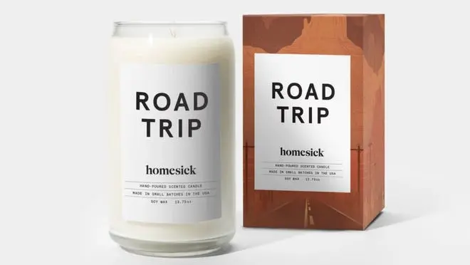 A Homesick Roadtrip candle