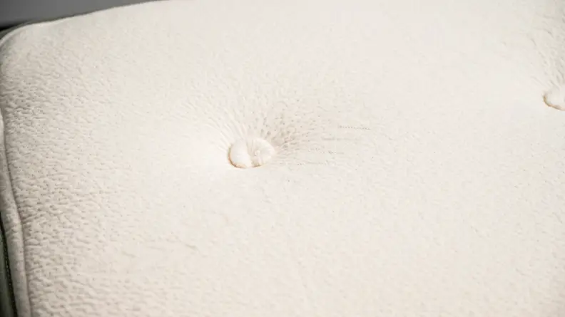 a close up of the surface of the Avocado mattress