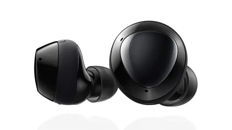 Black earbuds by Samsung