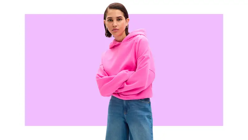 hot pink oversized hoodie