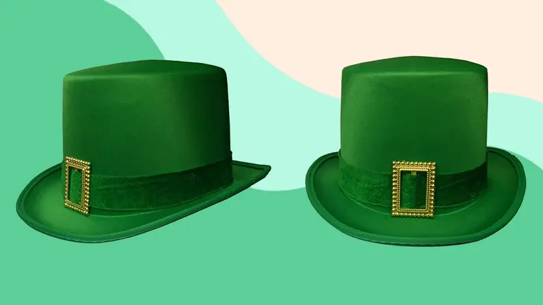 Green St. Patrick's Day top hat.