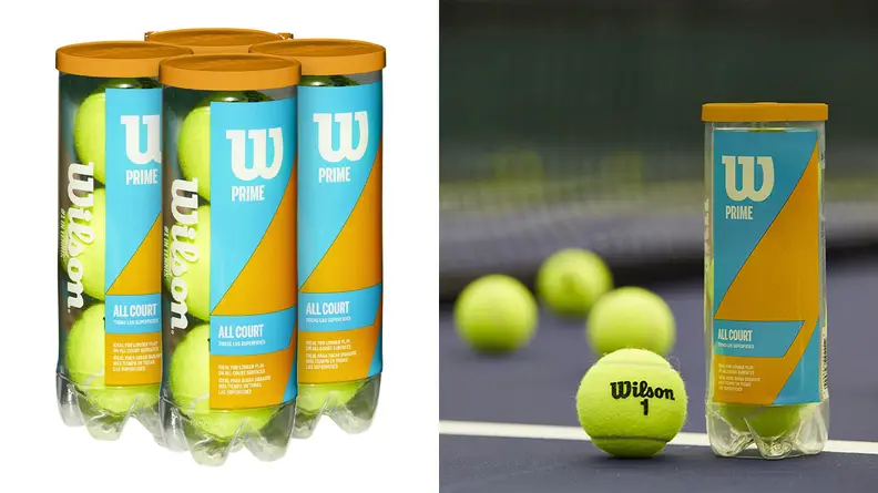 The Wilson Prime All Court 4-pack tennis balls.