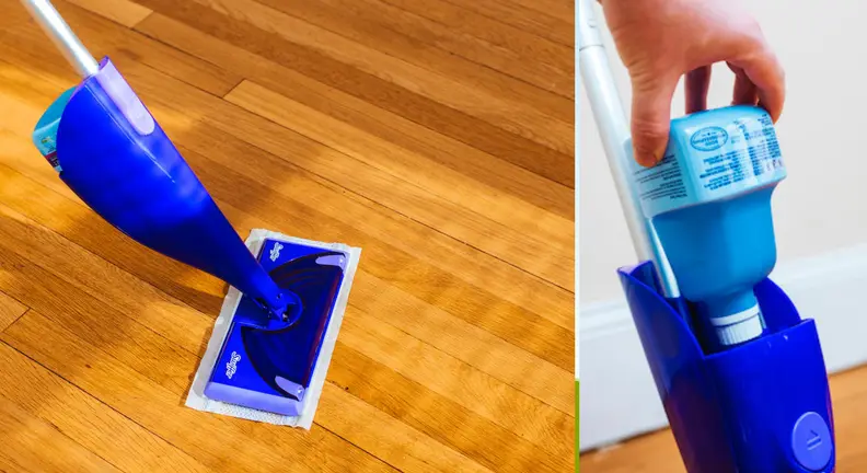 Swiffer WetJet is the best mop for convenience.