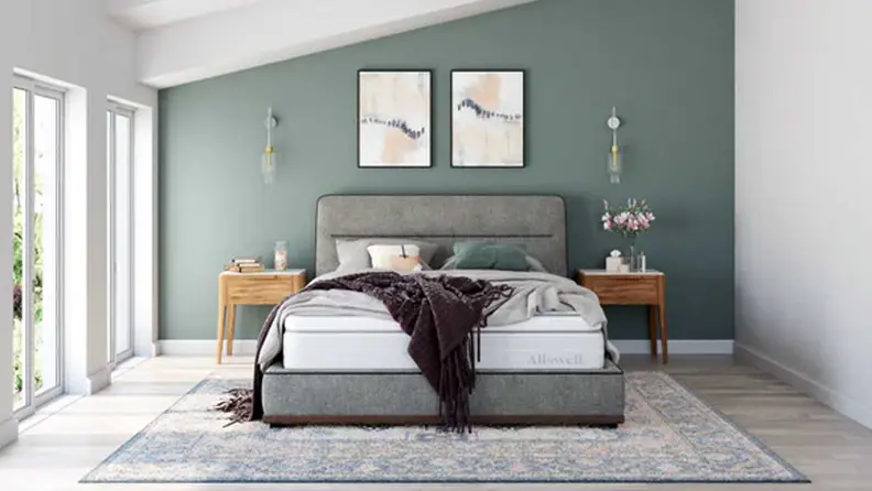 Allswell Supreme mattress in a bedroom setup.