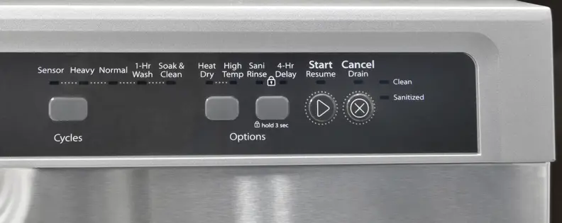 Whirlpool WDF540PADM controls off