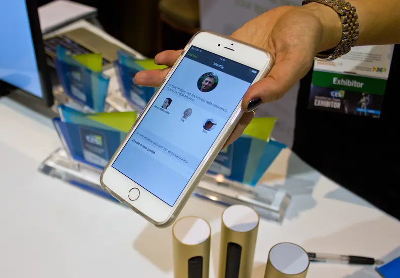 The Netatmo Welcome app.