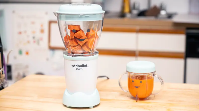 The Baby Bullet produces smooth purees and is reasonably priced.