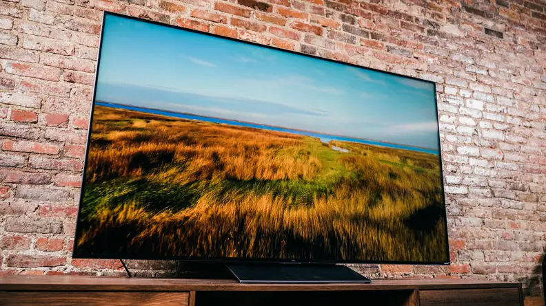 The TCL 6-Series 8K displaying high-resolution content in a living room setting