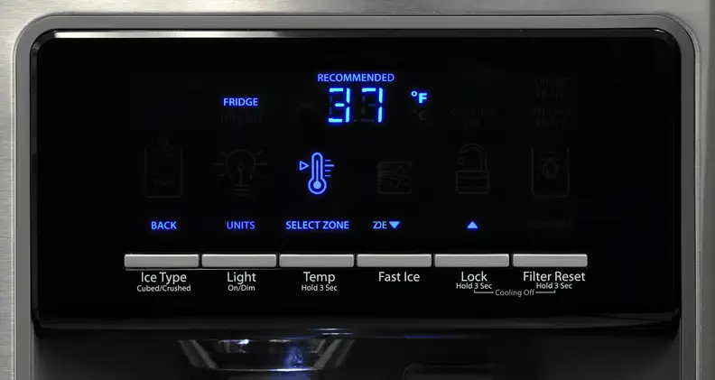 The Whirlpool WRS571CIDM's frequently used features are easy to access, while other options—adjusting the temperature, for instance—take a little more effort.