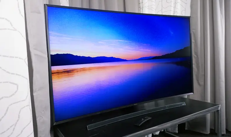 Samsung UN55JU7500 front panel bezels curve