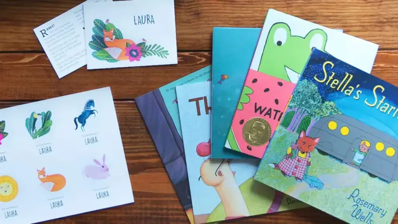 Five high-quality picture books and accompanying art and original book plates