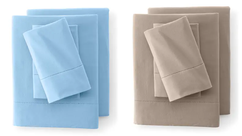 Flannel sheets have a brushed texture that's toasty warm.
