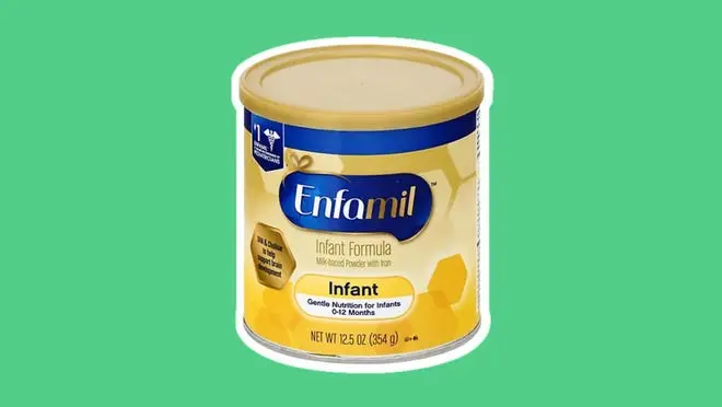 Enfamil baby formula container