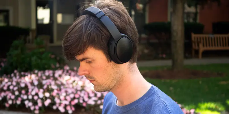 The Bose QuietComfort 35 headphones block out the outside world but are lightweight and wireless.
