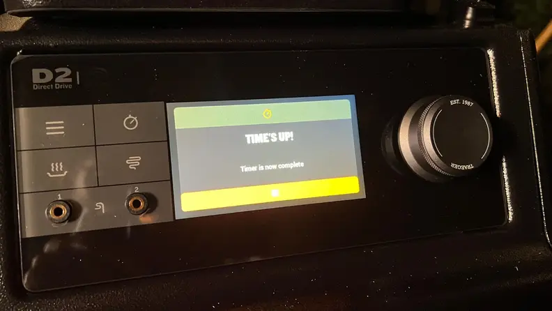 The touchscreen feature on the Traeger Ironwood XL Pellet Grill