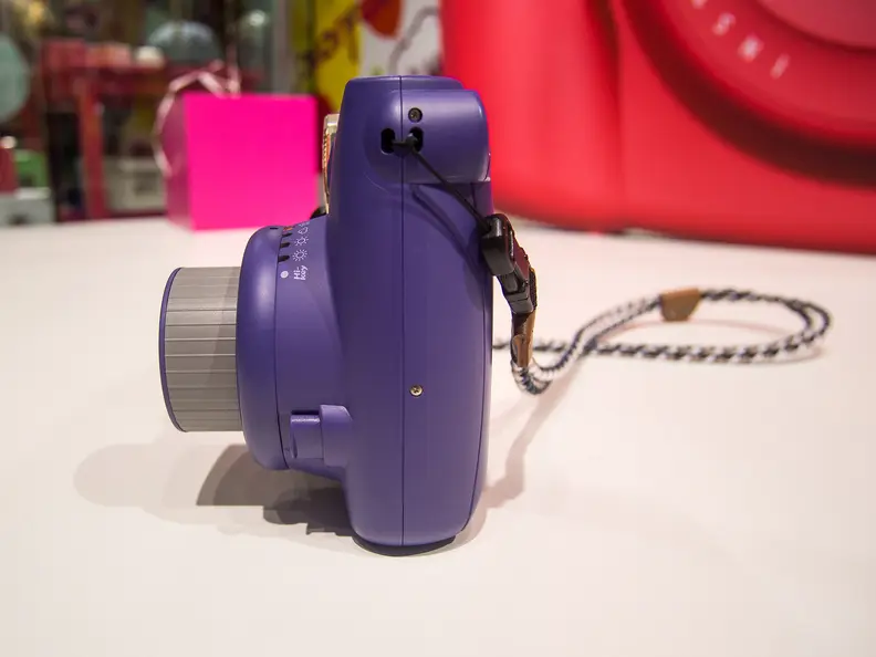 Instax Mini 8 (Grape) – Left Side