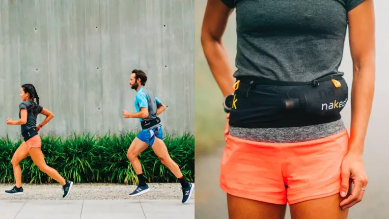 Runners wearing the Naked Band