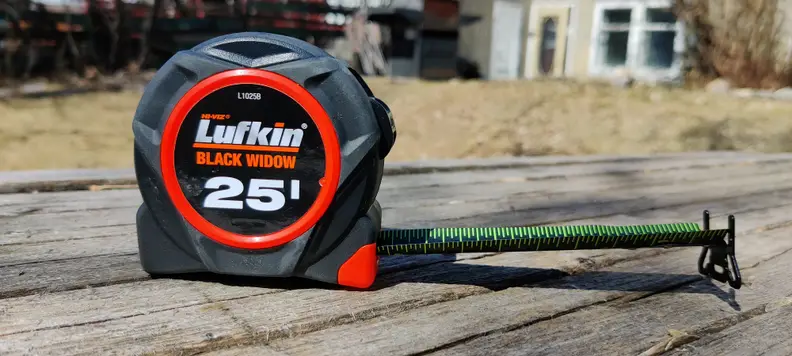 The Crescent Lufkin Black Widow tape measure