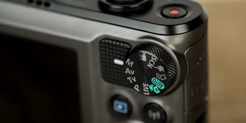 A photo of the Canon PowerShot SX720 HS.