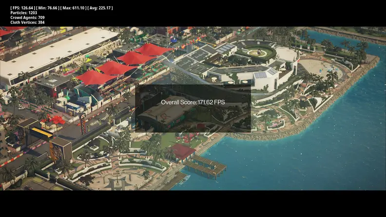 A screenshot of a video game with statistics displayed on screen